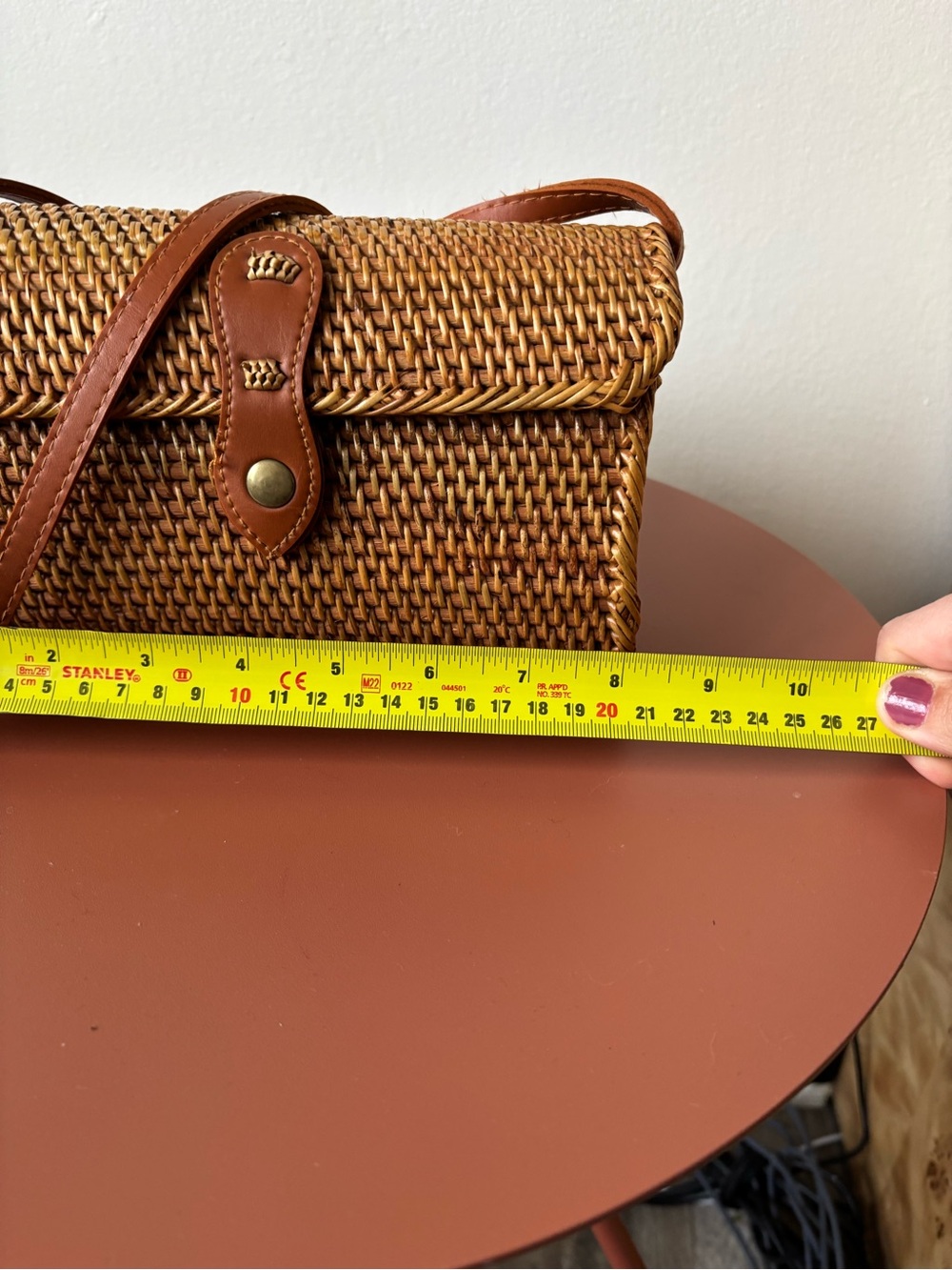 Bali Woven Straw Crossbody Bag in classic tan - super cute! Great texture add - Picture 5 of 6